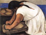 Diego Rivera Sharpener oil on canvas